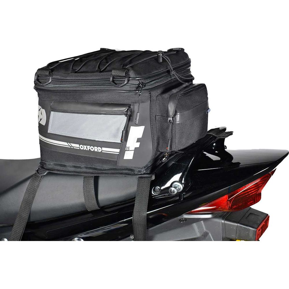 Oxford F1 Large Tail Bag Black - 35 Litres