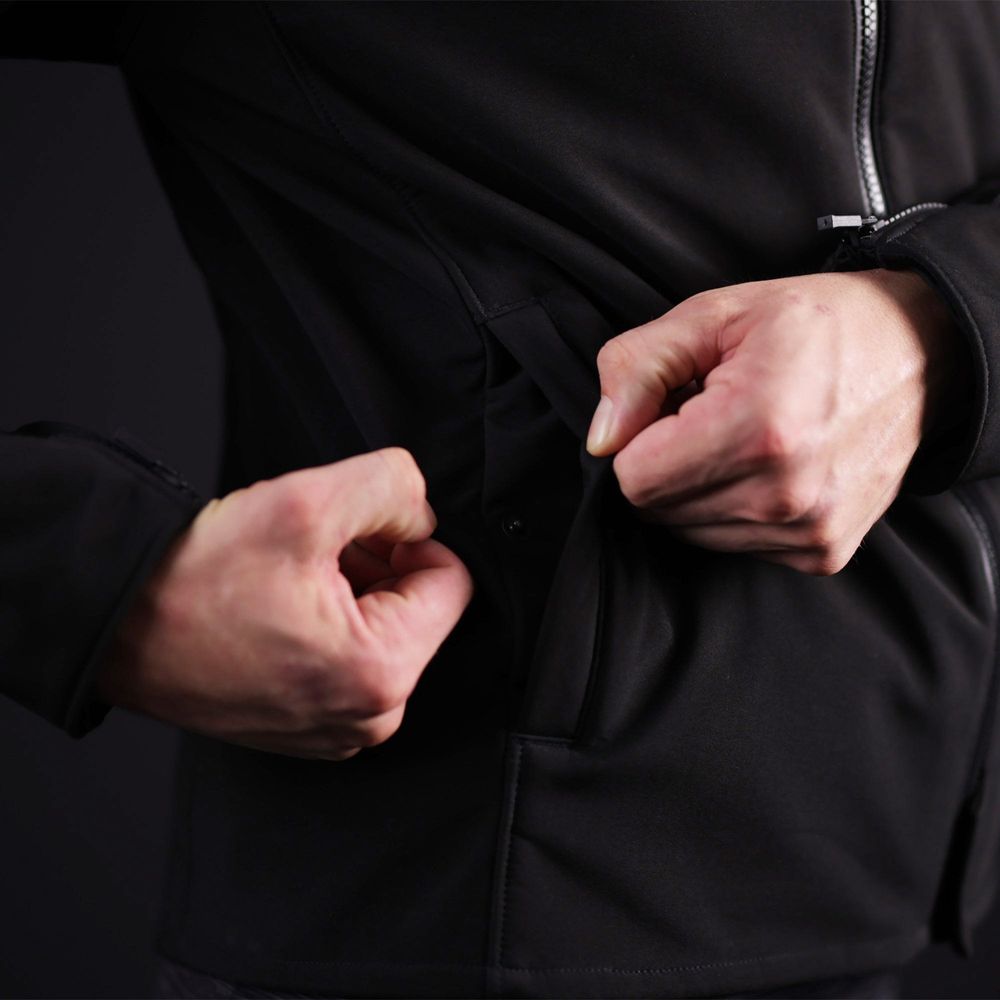 Oxford Faringdon Textile Jacket Stealth Black