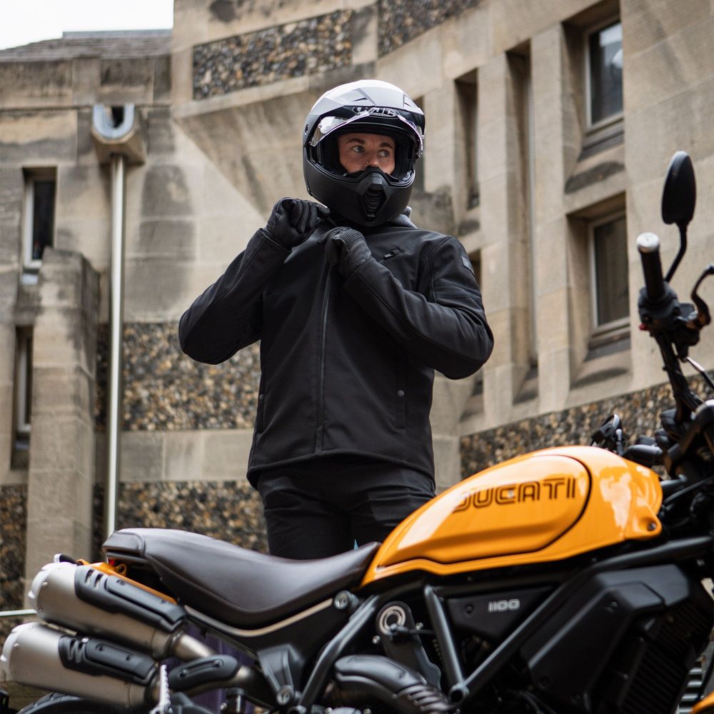 Oxford Faringdon Textile Jacket Stealth Black