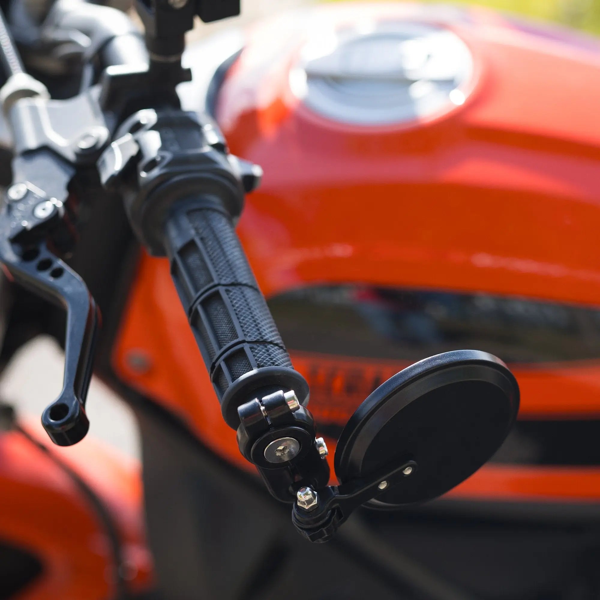 Oxford Fold-Away Bar End Mirrors Set Black - FREE UK Shipping, FREE 365 Day Returns | Moto Central