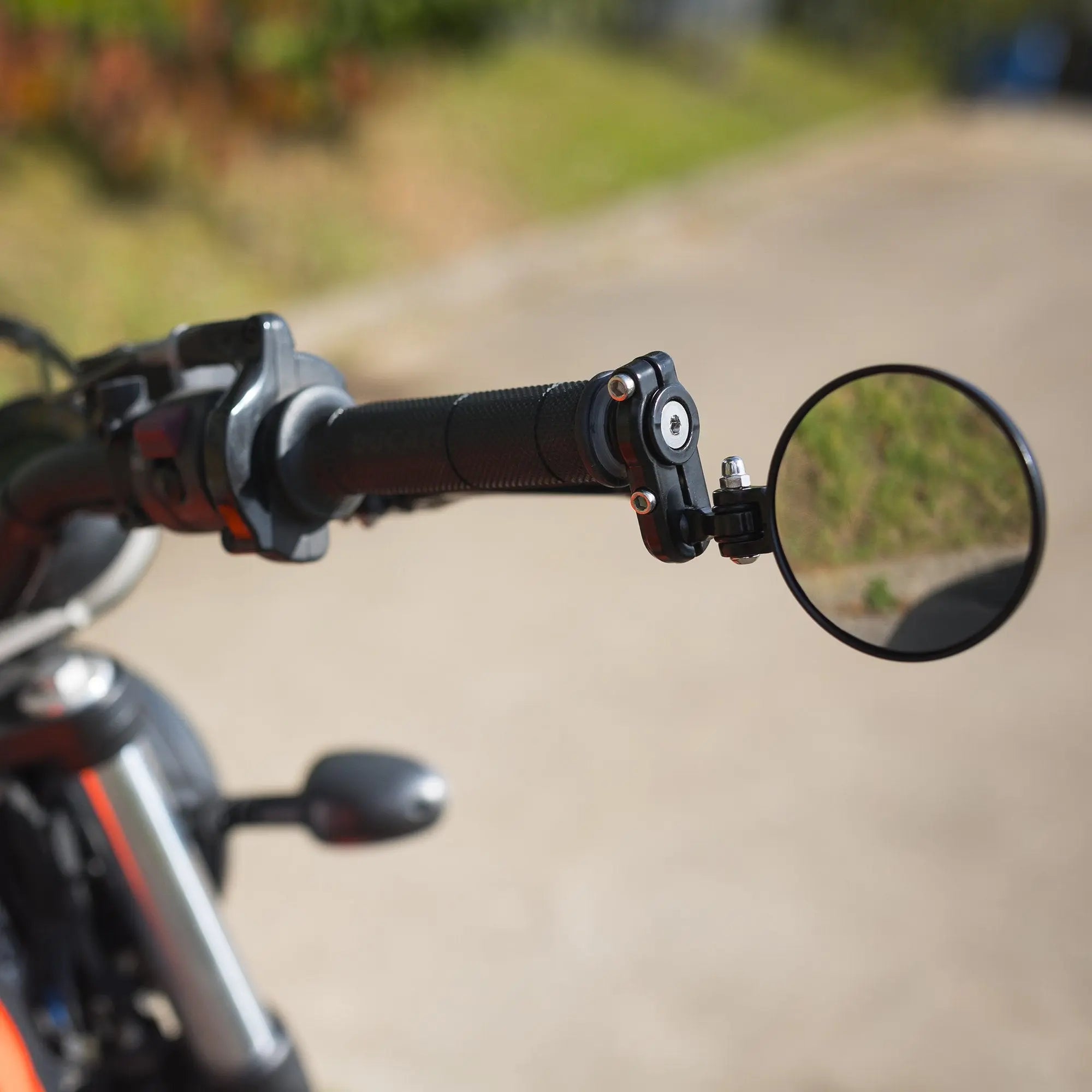 Oxford Fold-Away Bar End Mirrors Set Black - FREE UK Shipping, FREE 365 Day Returns | Moto Central