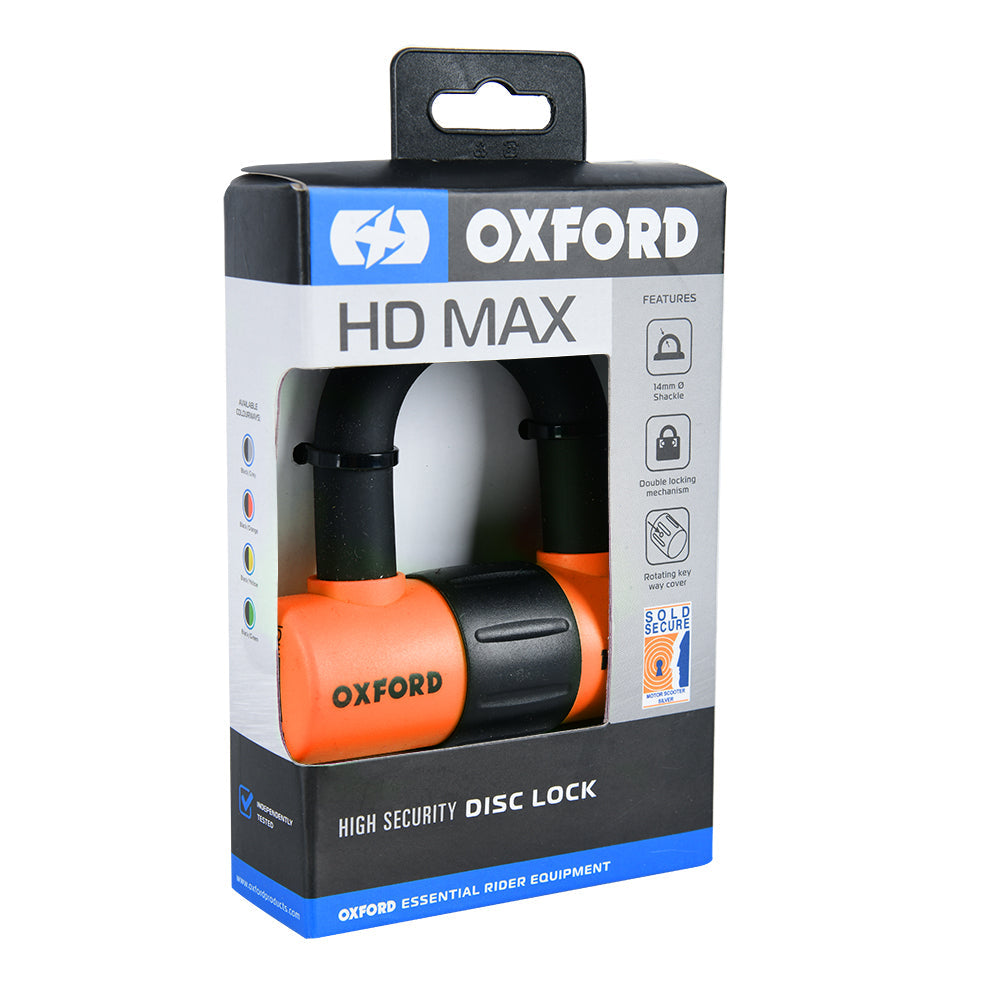Oxford HD Max Disc Lock Orange