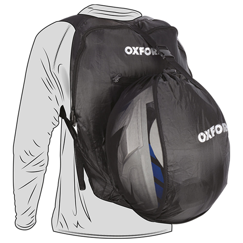 Oxford Handy Sack Backpack Black - 15 Litres