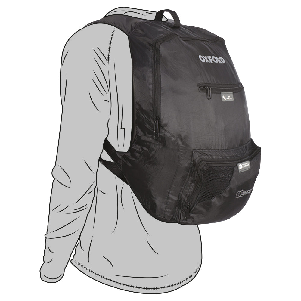 Oxford Handy Sack Backpack Black - 15 Litres