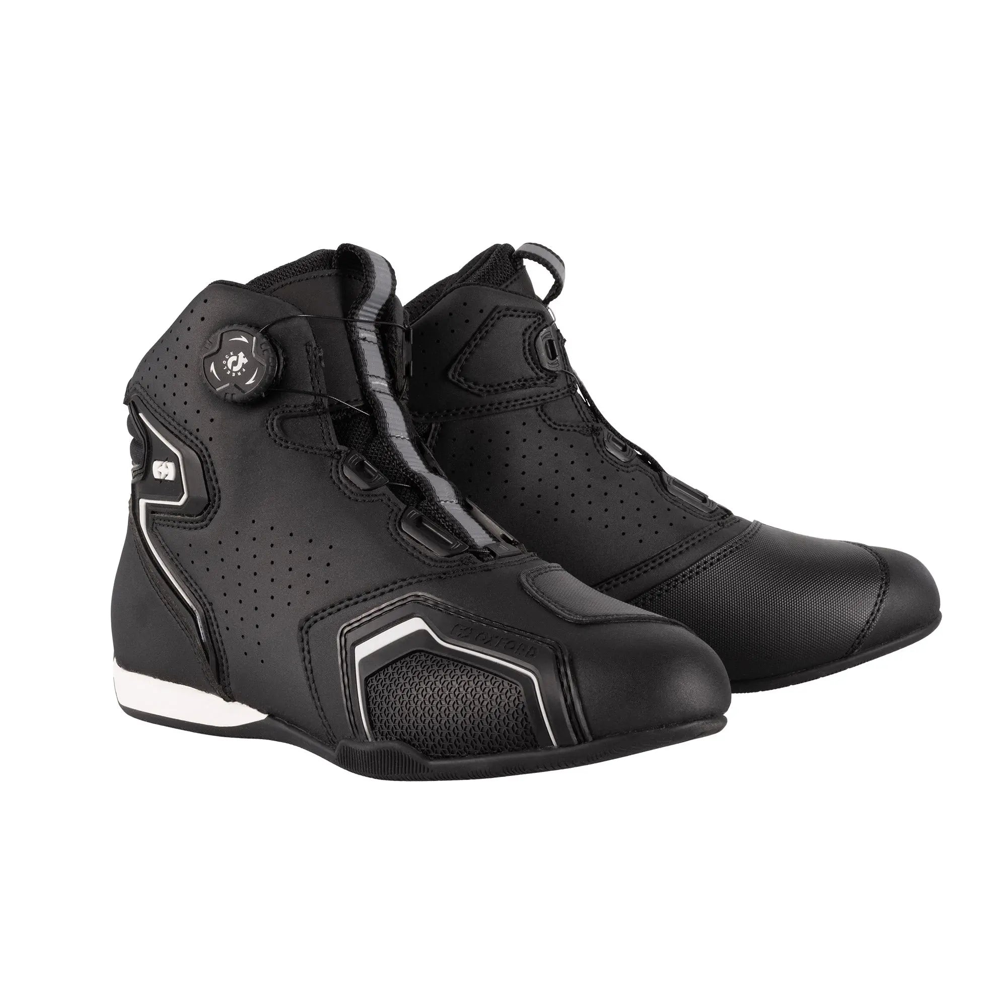 Oxford Helix Air Boots Black / White FREE UK Delivery, FREE 365 Day Returns | Moto Central