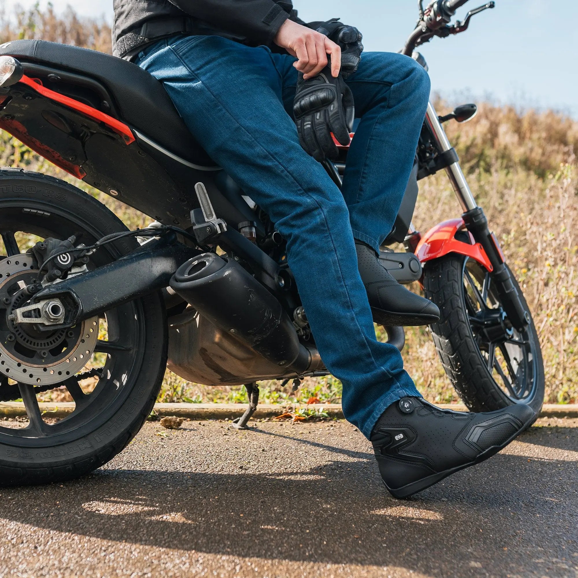 Oxford Helix Air Boots Black FREE UK Delivery, FREE 365 Day Returns | Moto Central