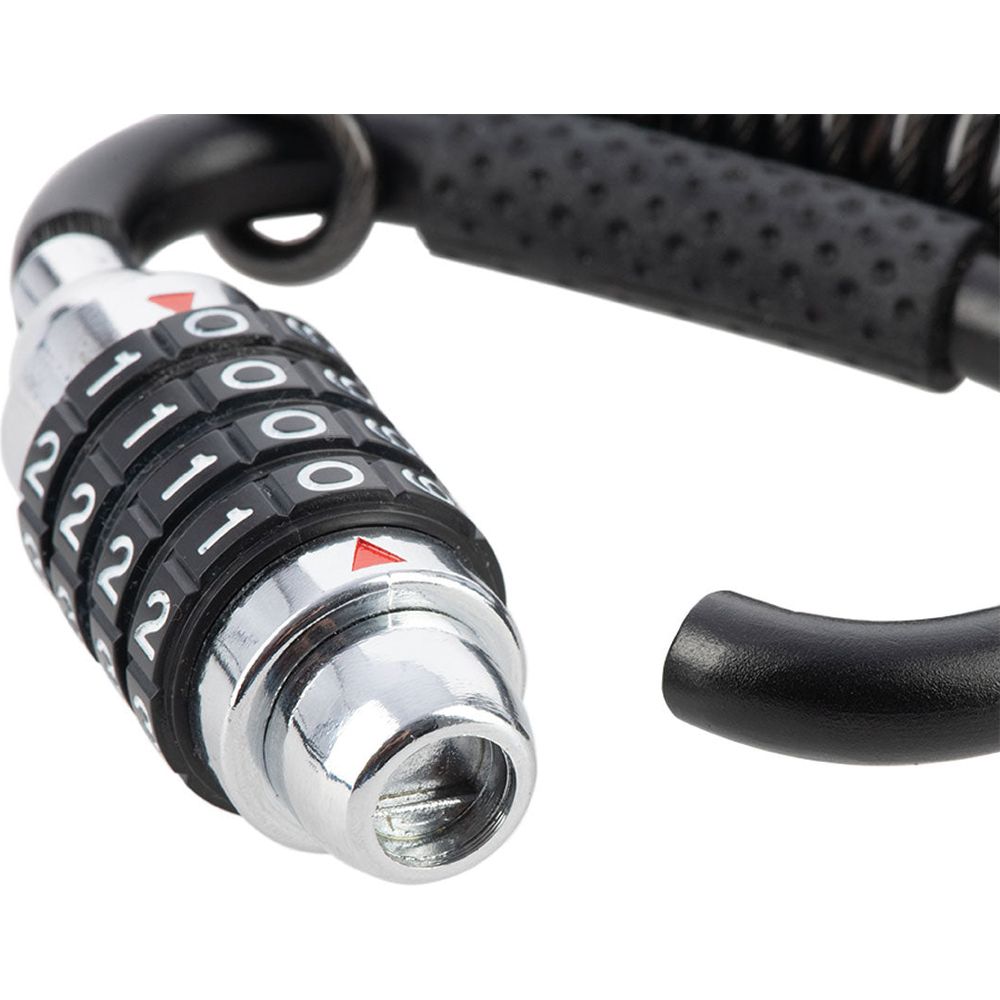 Oxford Helmet LidLock Black - lock end fitting close-up