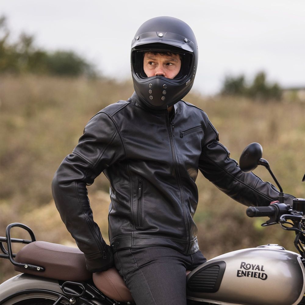 Oxford Henlow Leather Jacket Black