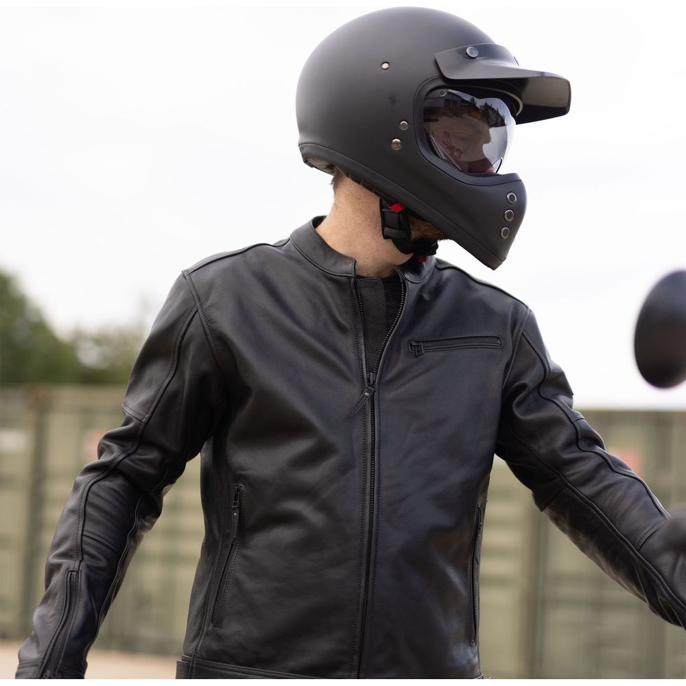 Oxford Henlow Leather Jacket Black