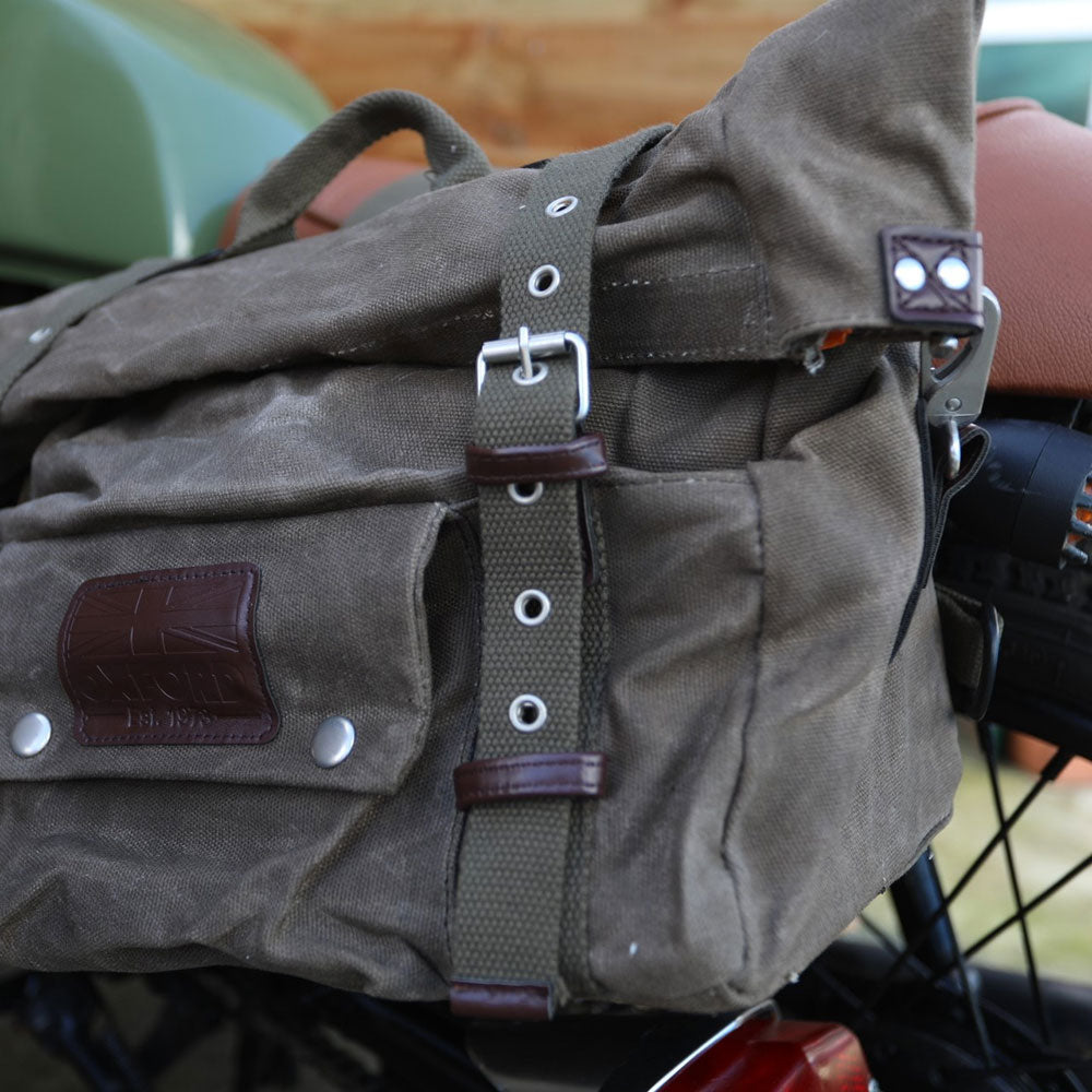 Oxford Heritage Pannier Bag Khaki - 40 Litres