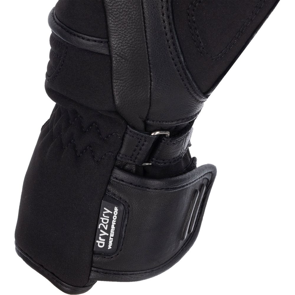 Oxford Hexham Waterproof Ladies Leather Gloves Tech Black