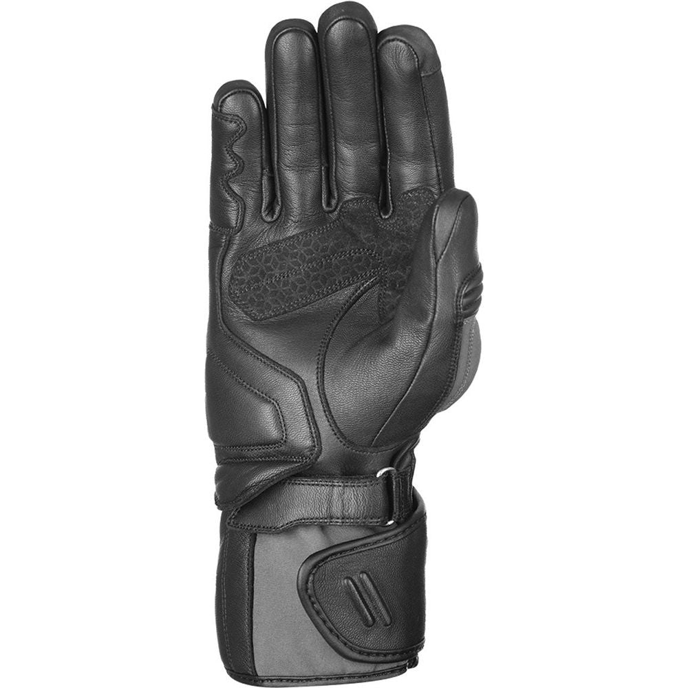 Oxford Hexham Waterproof Leather Gloves Grey / Black