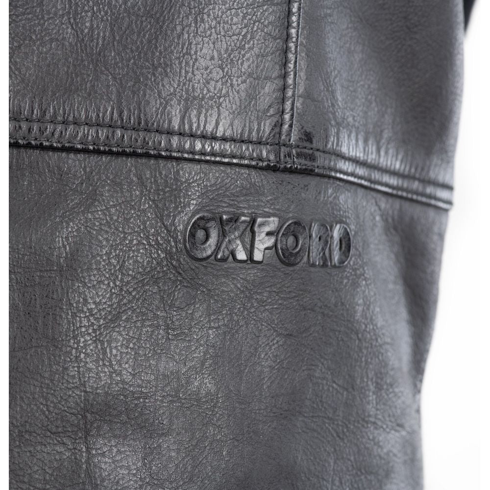 Oxford Holton Leather Jacket Black