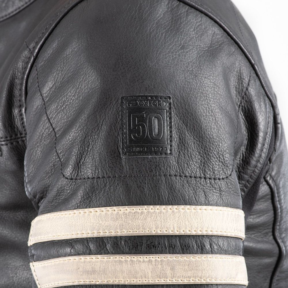 Oxford Holton Leather Jacket Black