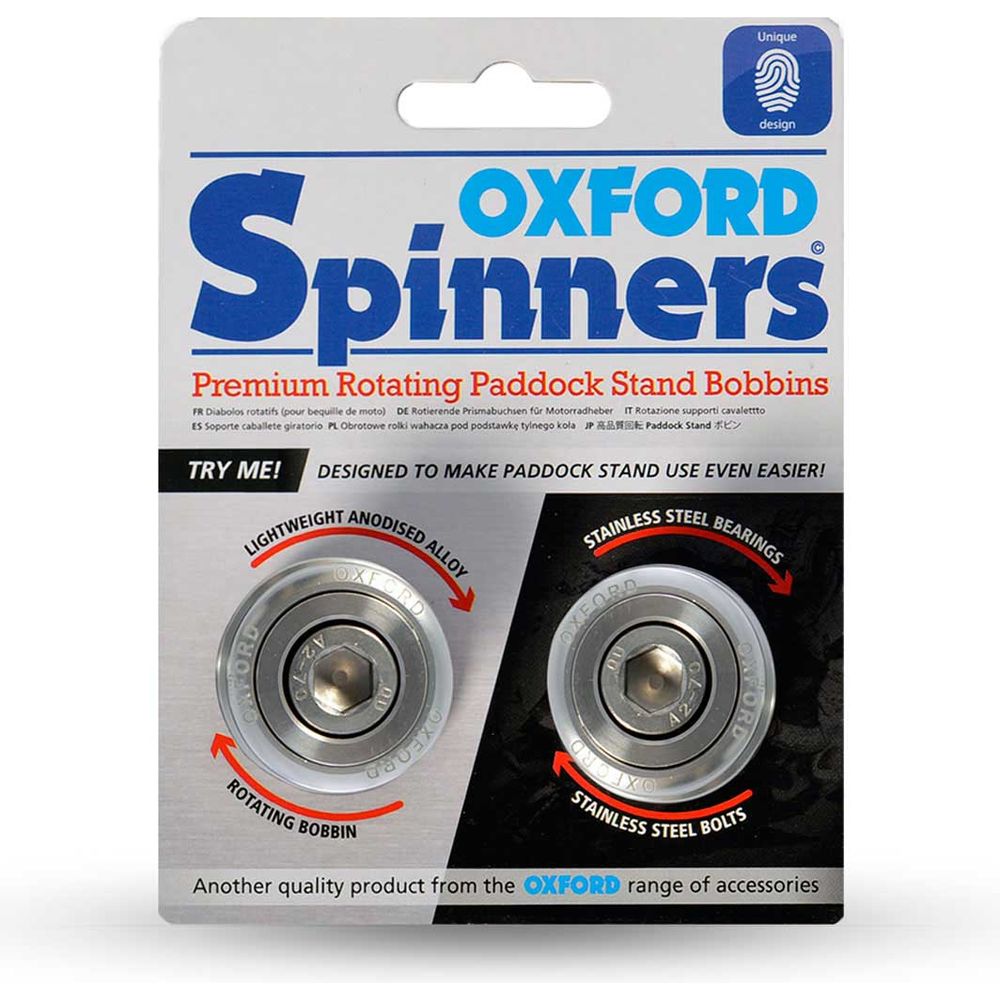 Oxford M12 Spinners Silver, retail packaging