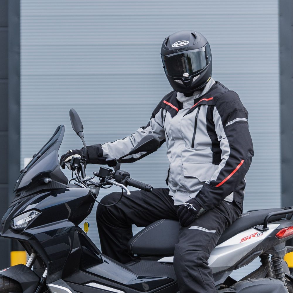 Oxford Metro 2.0 Textile Jacket Grey / Black / Red