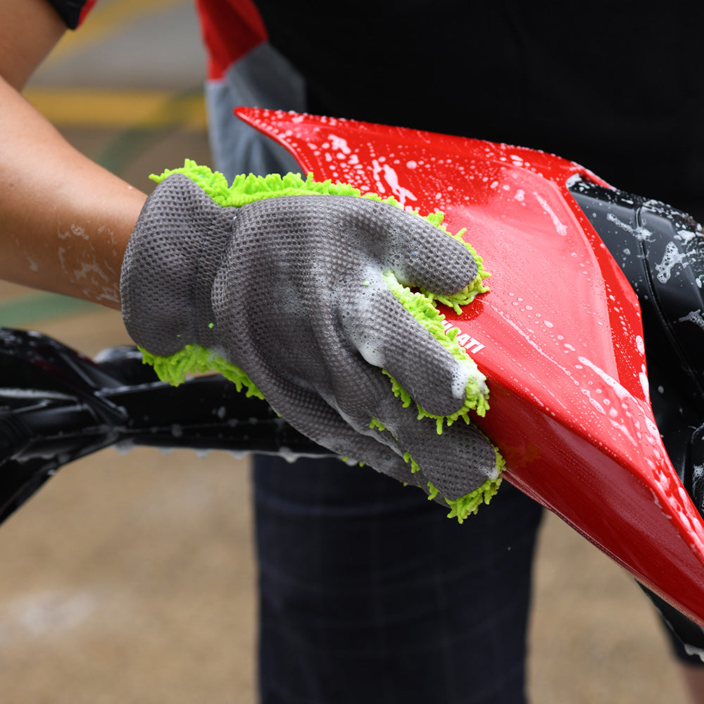 Oxford Microfibre Washing Noodle Gloves Green