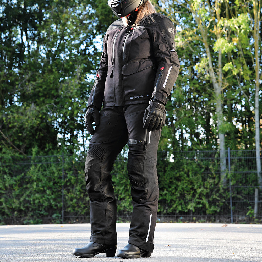 Oxford Mondial Ladies Textile Trouser Tech Black