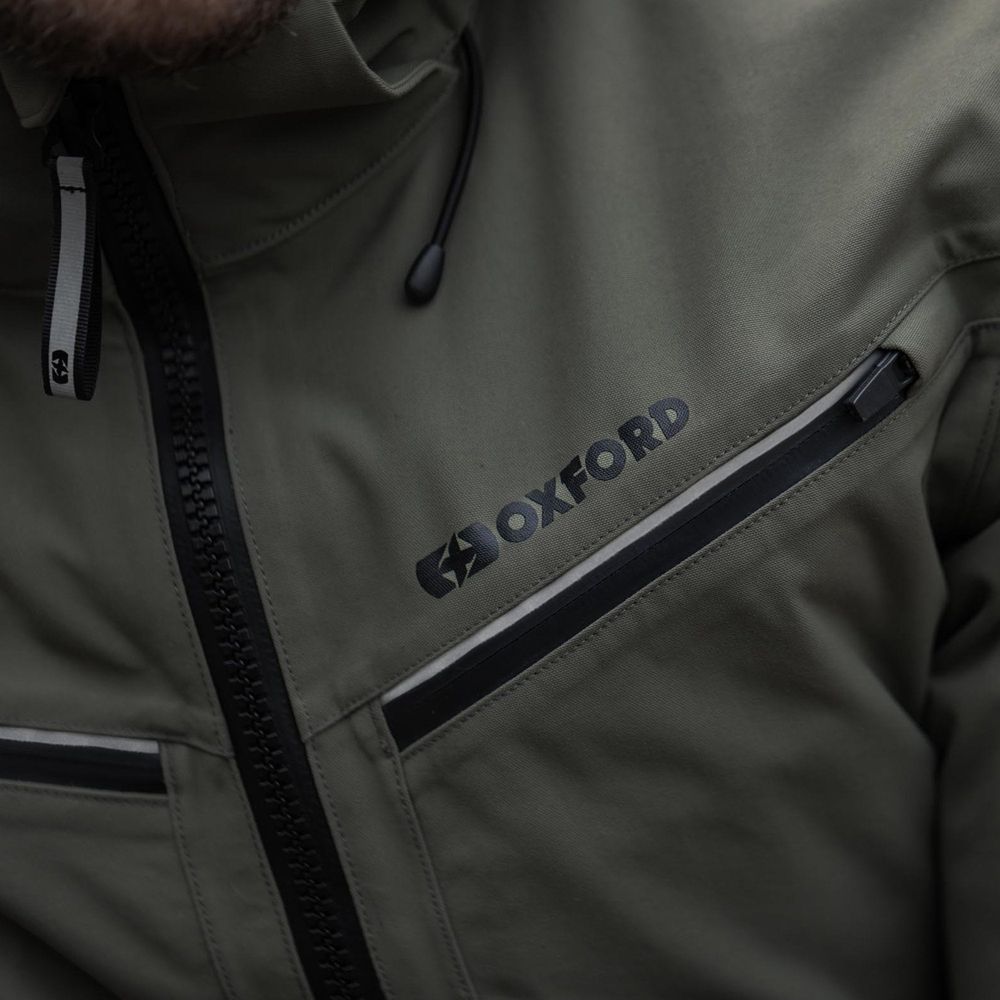 Oxford Mondial Street Dry2Dry Textile Jacket Khaki