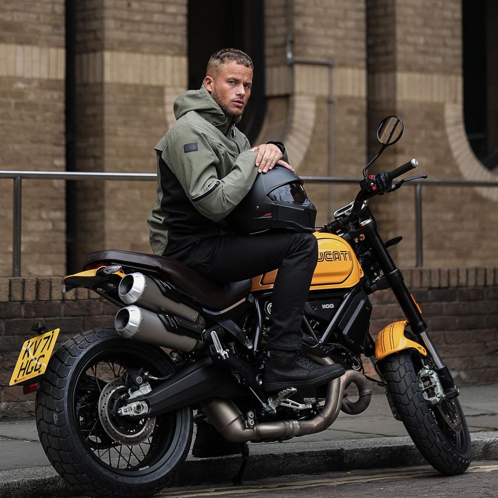 Oxford Mondial Street Dry2Dry Textile Jacket Khaki