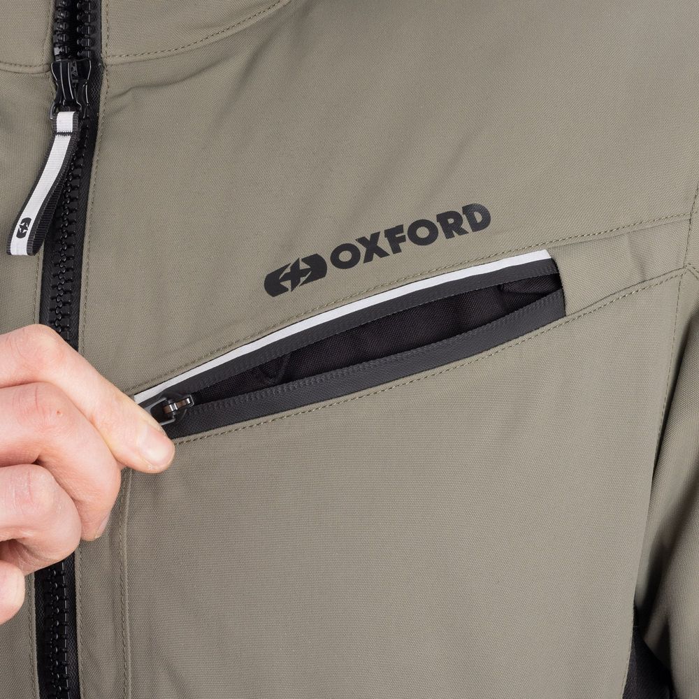 Oxford Mondial Street Dry2Dry Textile Jacket Khaki