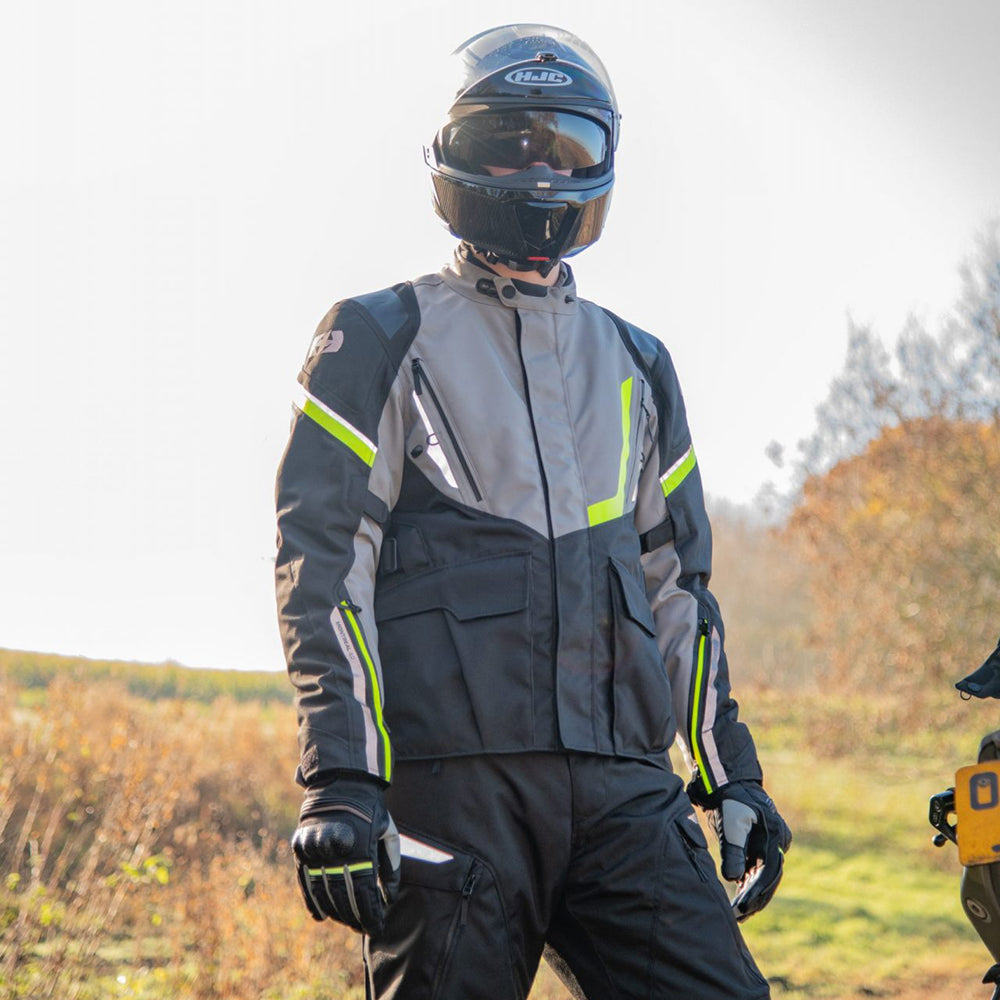 Oxford Montreal 4.0 Dry2Dry Textile Jacket Black / Grey / Fluo Yellow