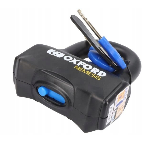 Oxford Nemesis Padlock Black - 16mm