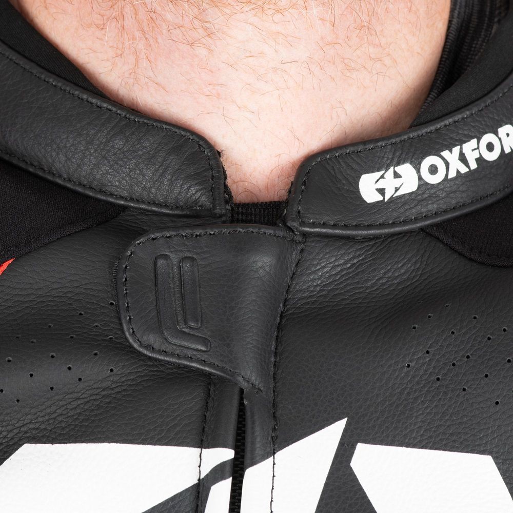 Oxford Nexus 1.0 Leather Jacket Black / Red