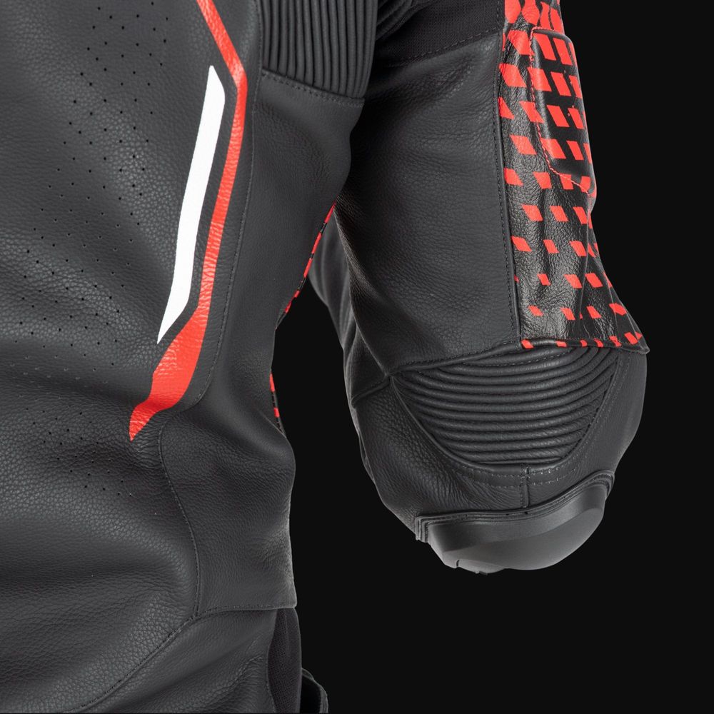 Oxford Nexus 1.0 Leather Jacket Black / Red