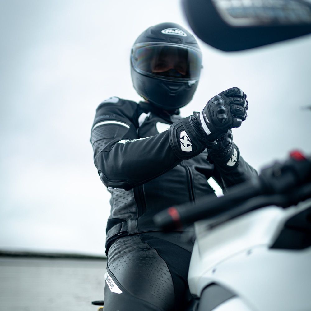 Oxford Nexus 1.0 Leather Trouser Black / White