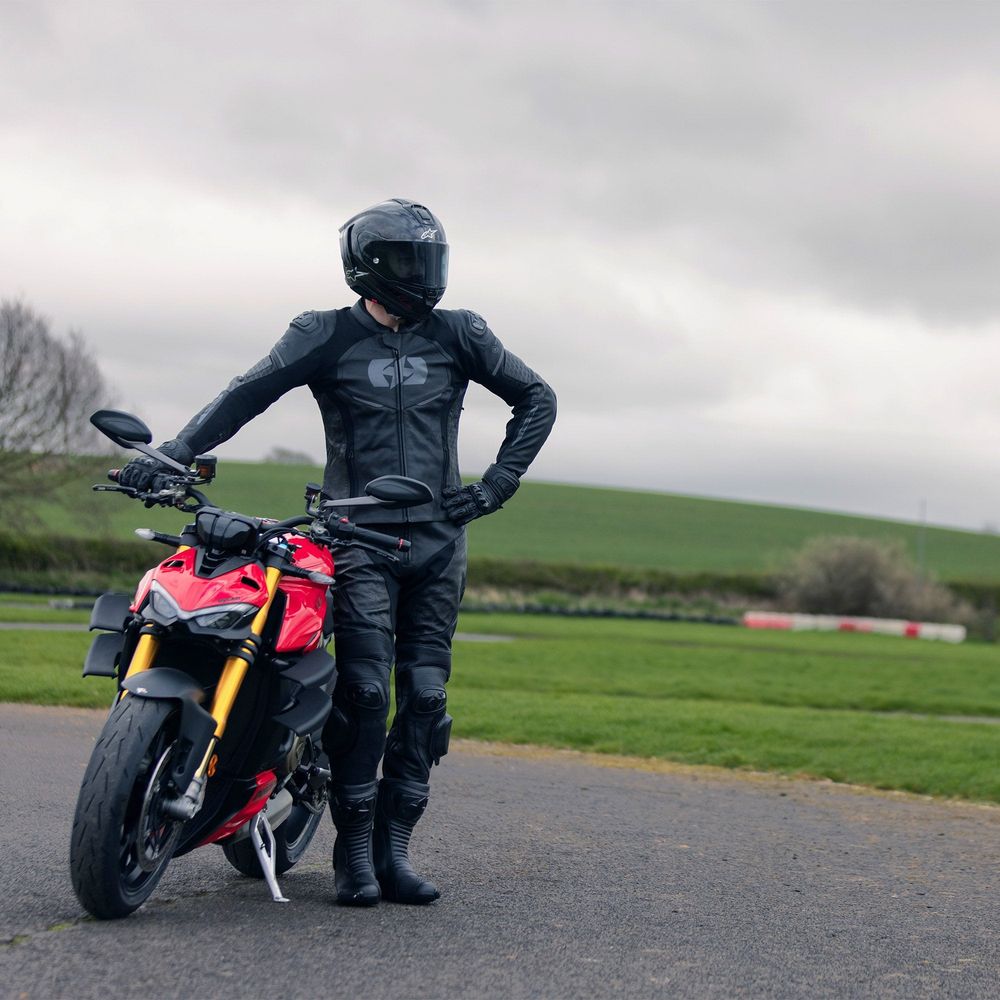 Oxford Nexus 1.0 Leather Trouser Stealth Black