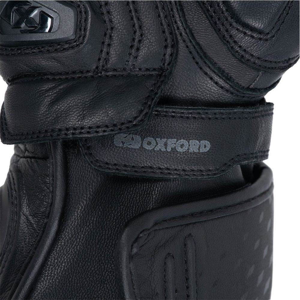 Oxford Nexus Leather Gloves Stealth Black