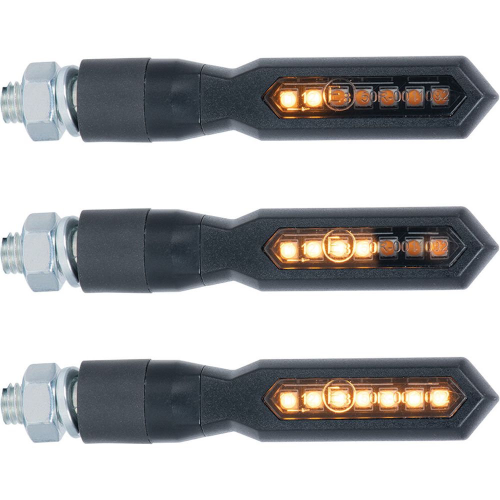 Oxford NightStrider Sequential Indicators Black With 2 Resistors