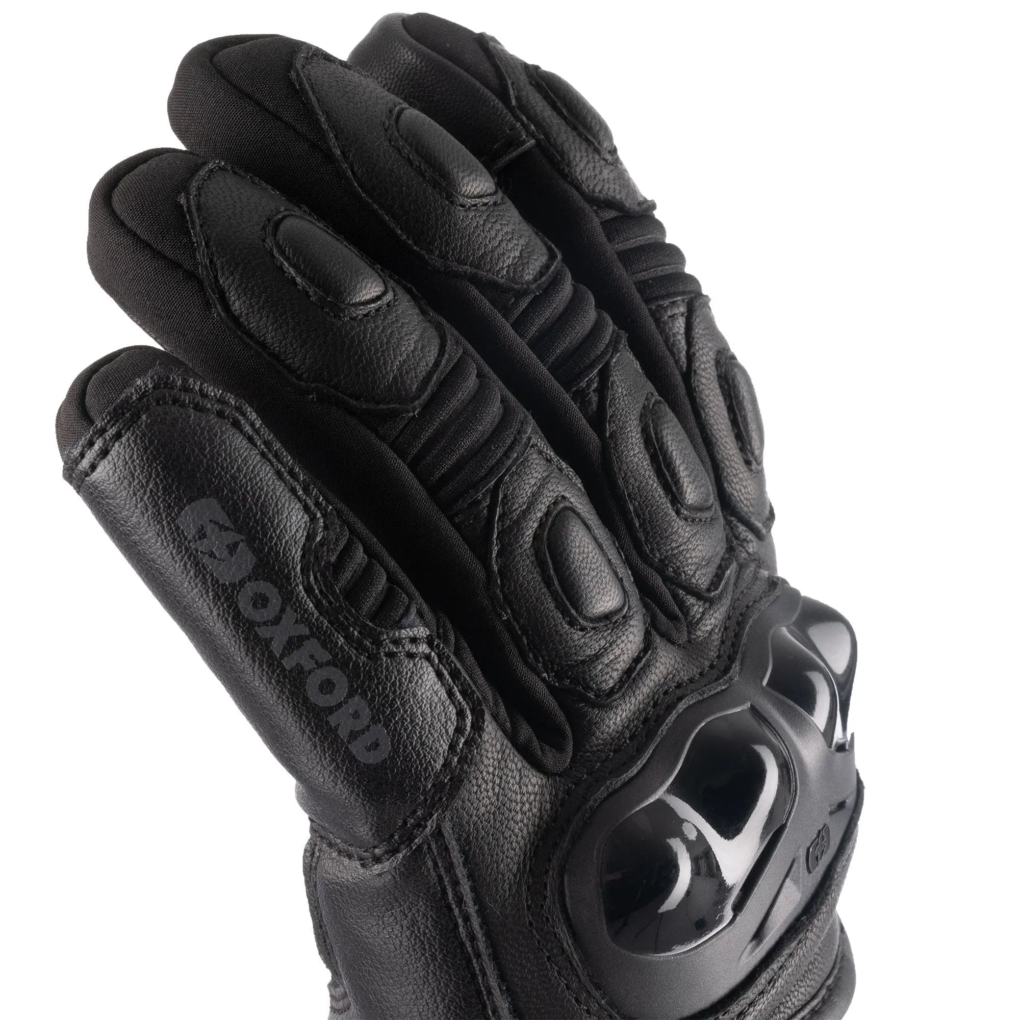 Oxford Omega 1.0 Dry2Dry Leather Gloves Black - FREE UK Shipping, FREE 365 Day Returns | Moto Central