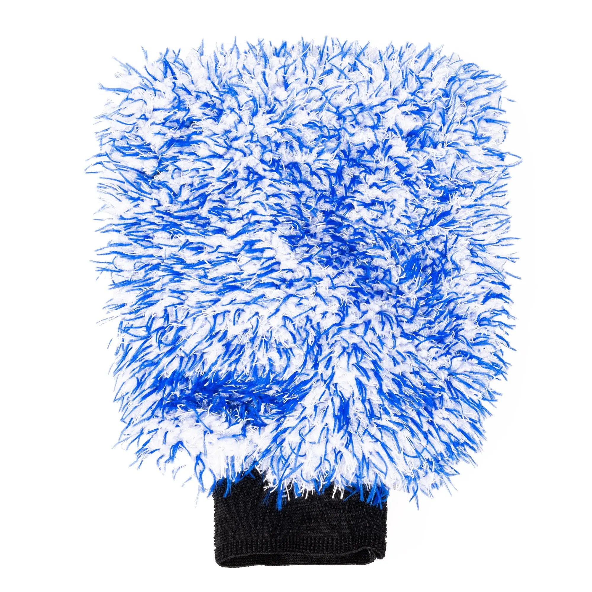 Oxford Plush Microfibre Wash Mitt Blue / White FREE UK Delivery, FREE 365 Day Returns | Moto Central