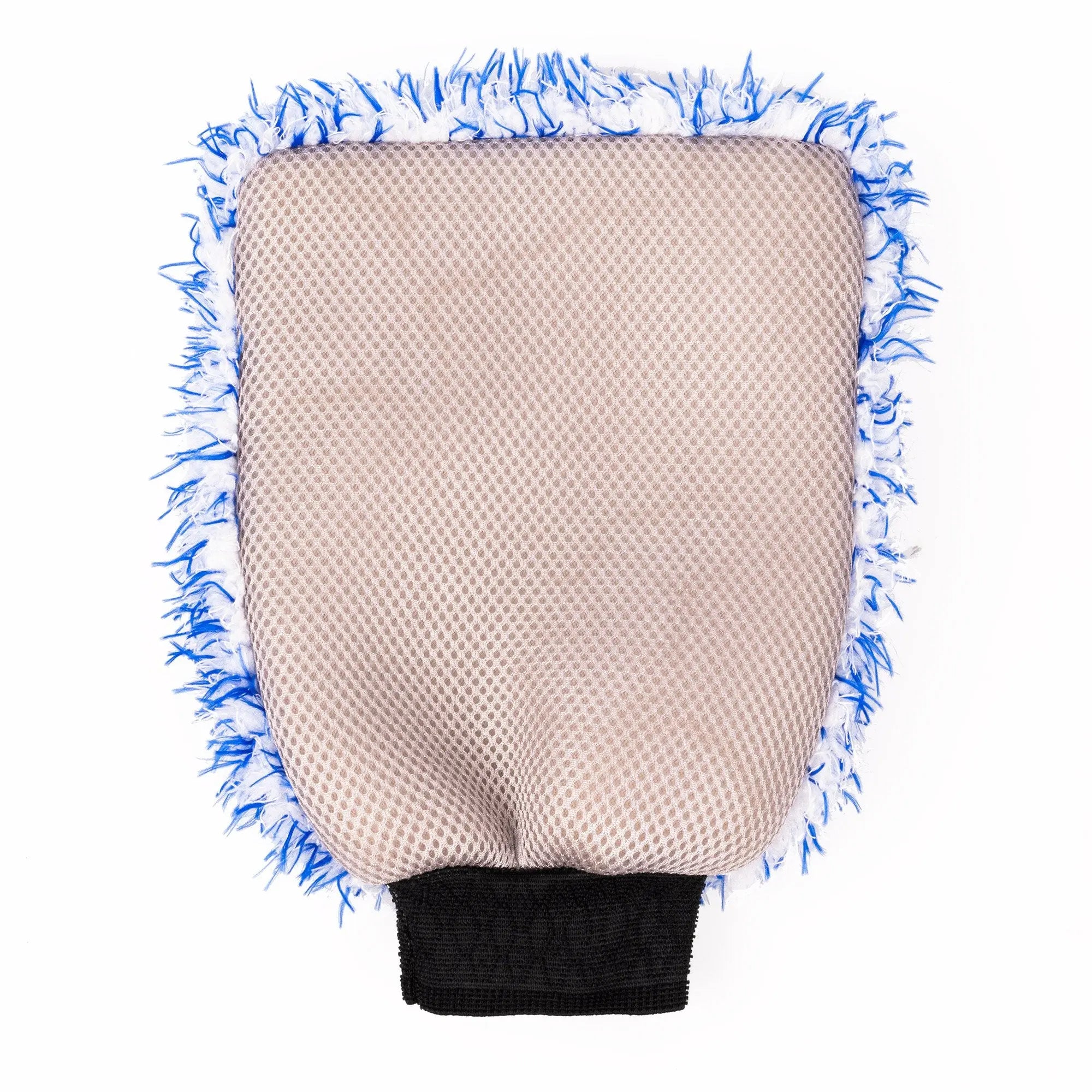 Oxford Plush Microfibre Wash Mitt Blue / White FREE UK Delivery, FREE 365 Day Returns | Moto Central