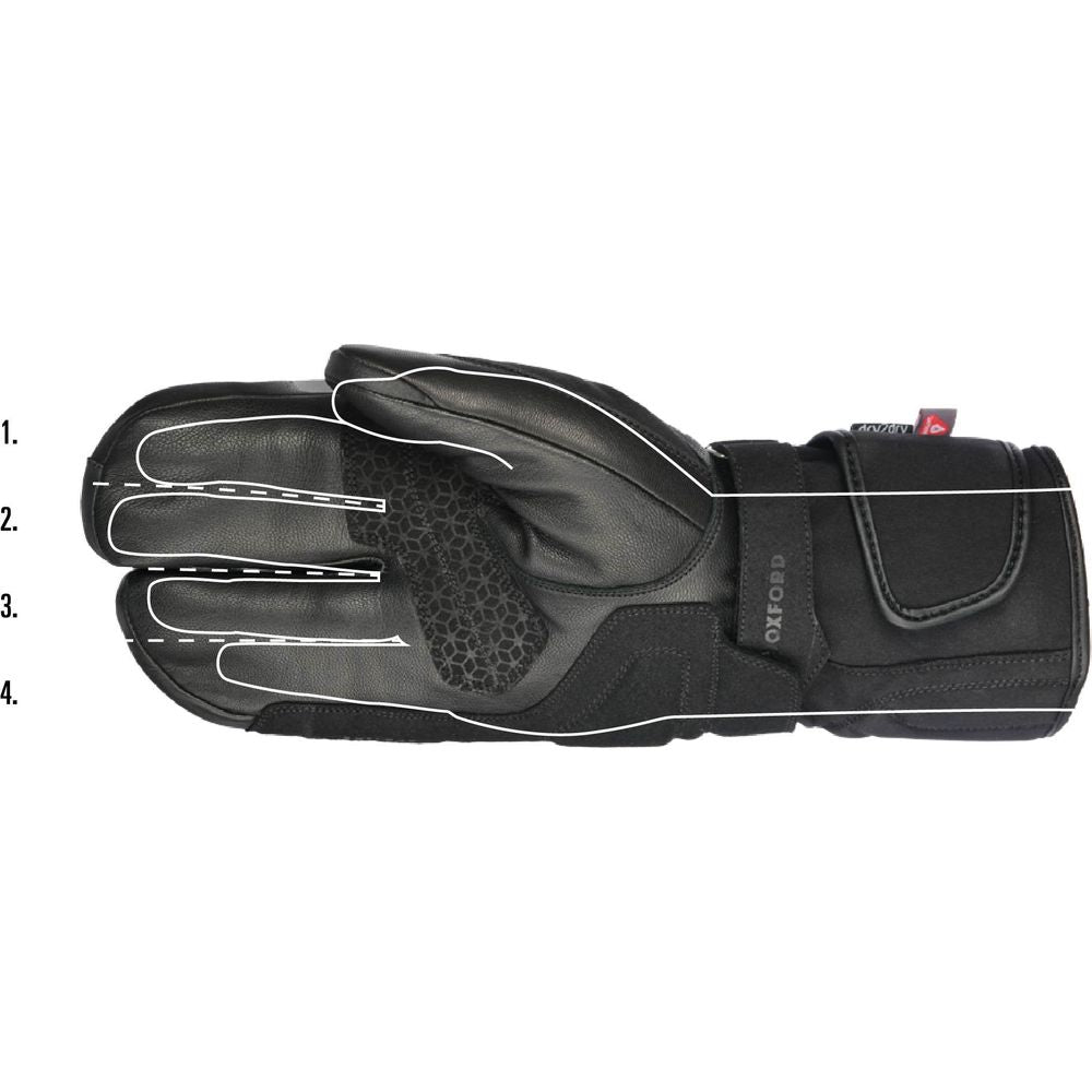 Oxford Polar 1.0 Gloves Black / Fluo Yellow