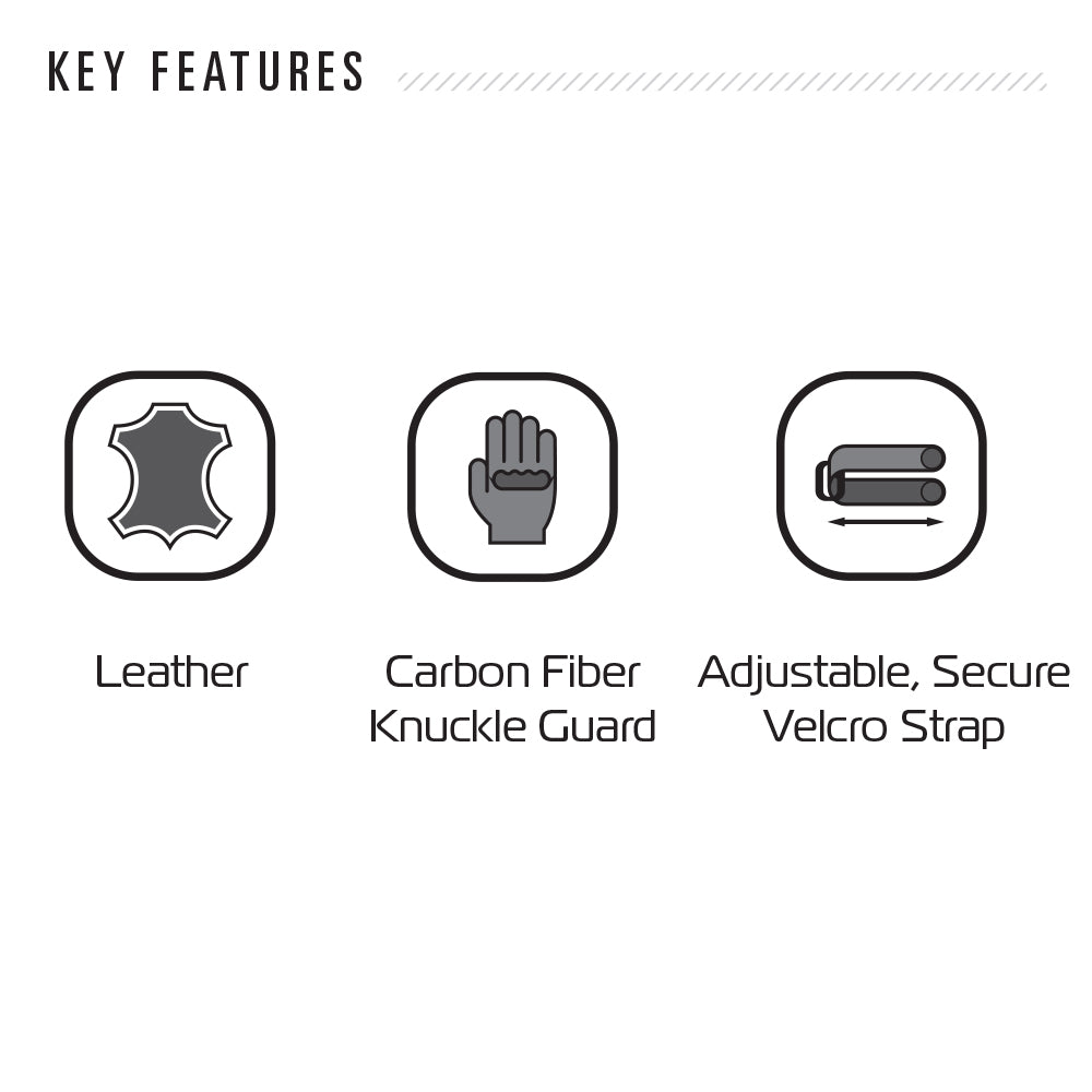 Oxford RP-2 2.0 Sports Long Leather Gloves Stealth Black