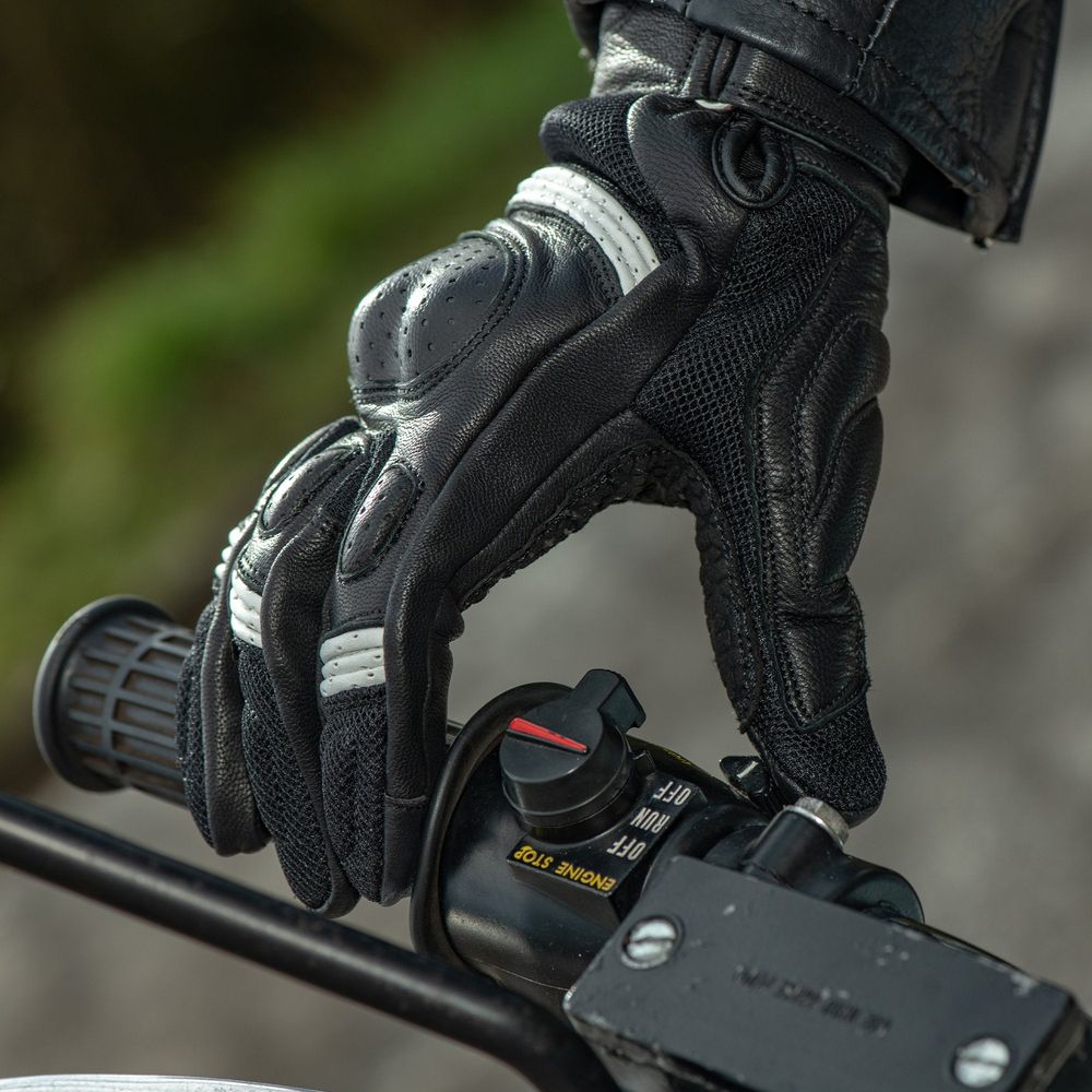 Oxford RP-6S Ladies Leather Gloves Black / White