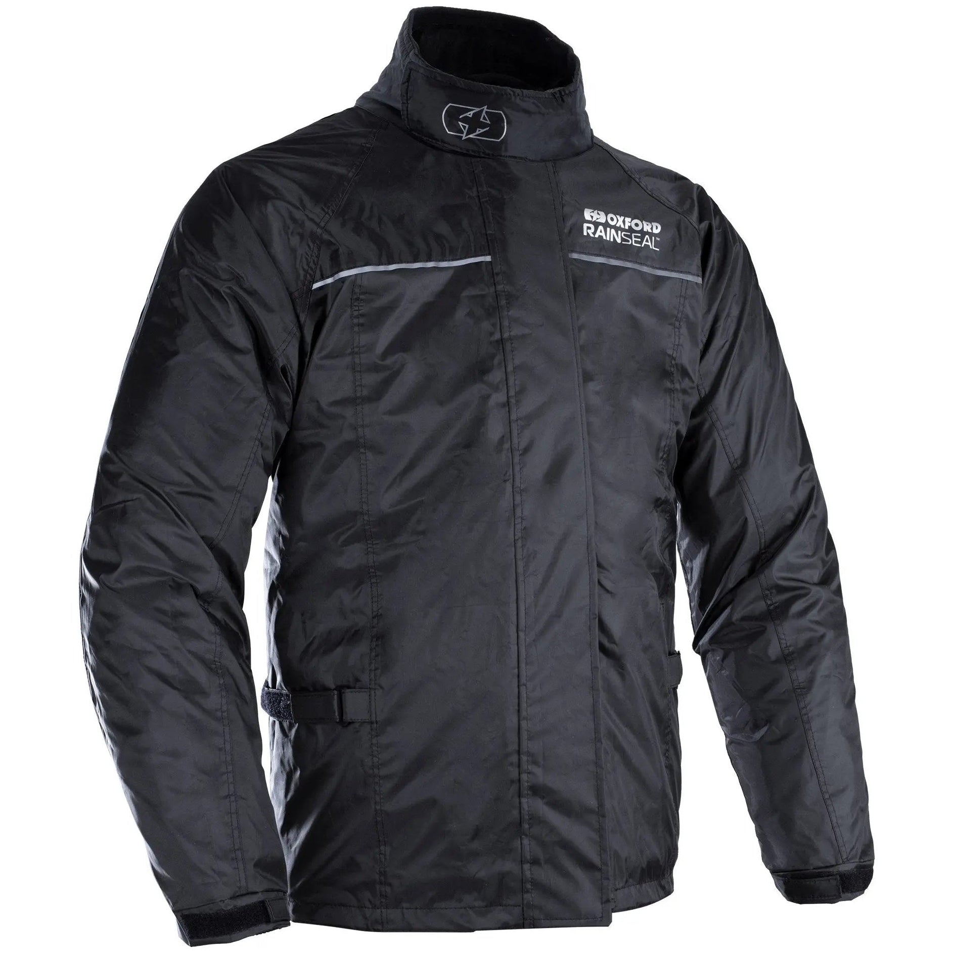 Oxford Rainseal Thermal Over Jacket Black front product view