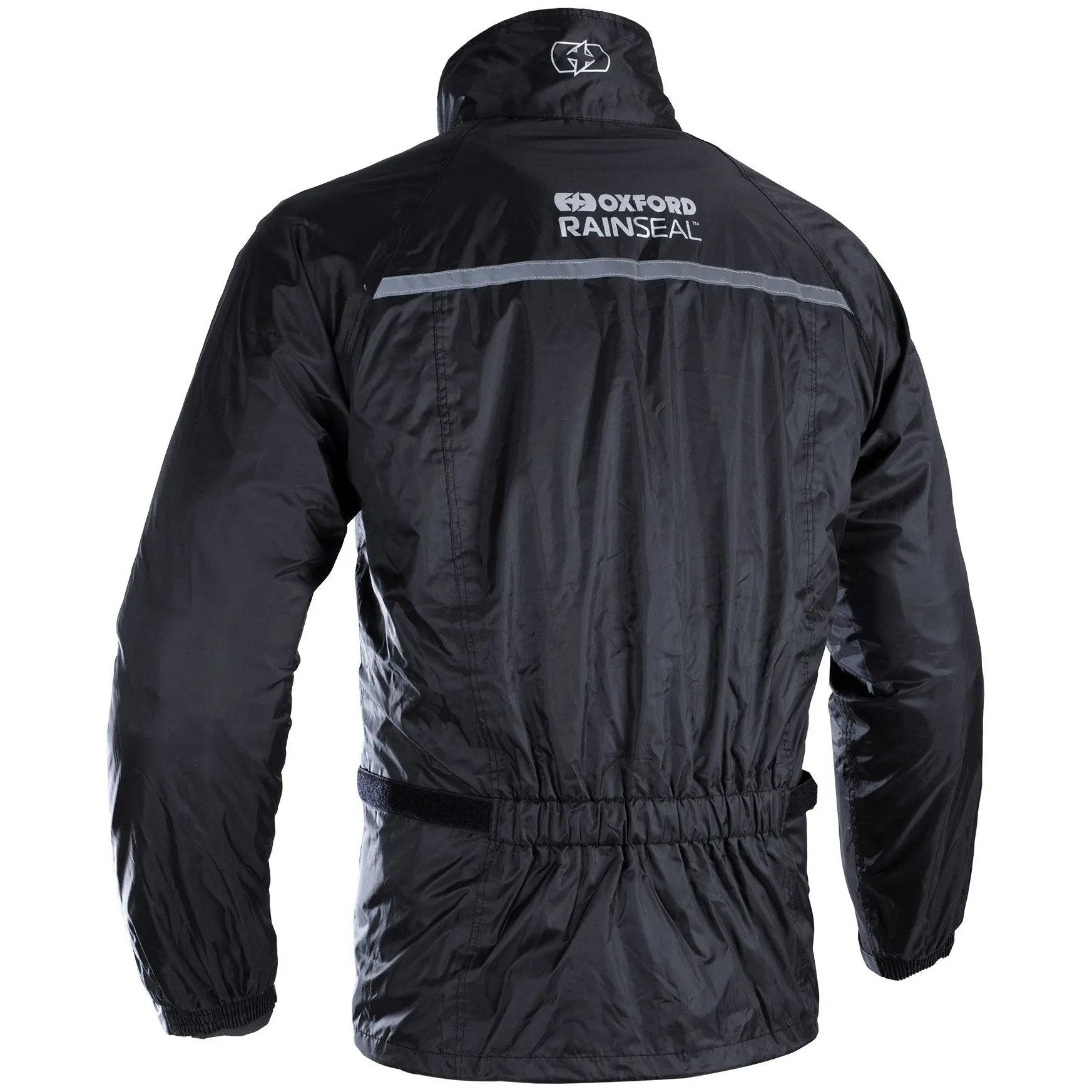 Oxford Rainseal Thermal Over Jacket Black back product view