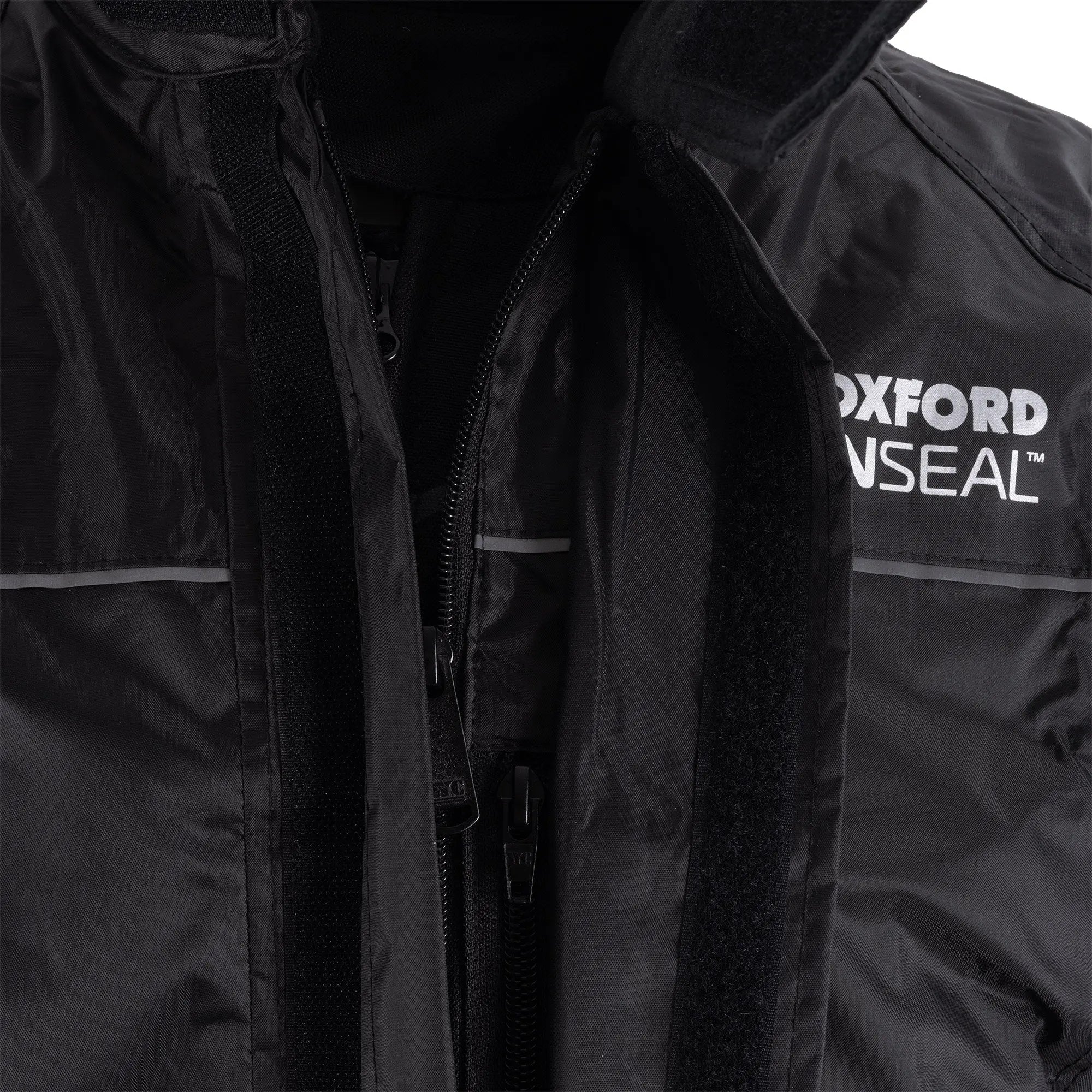 Oxford Rainseal Thermal Over Jacket Black - FREE UK Shipping, FREE 365 Day Returns | Moto Central