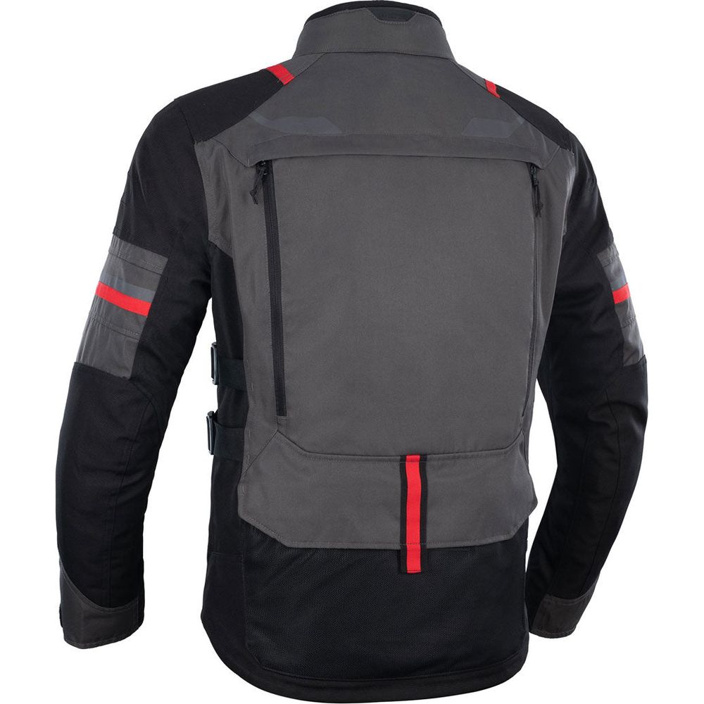 Oxford Rockland Textile Jacket Charcoal / Black / Red