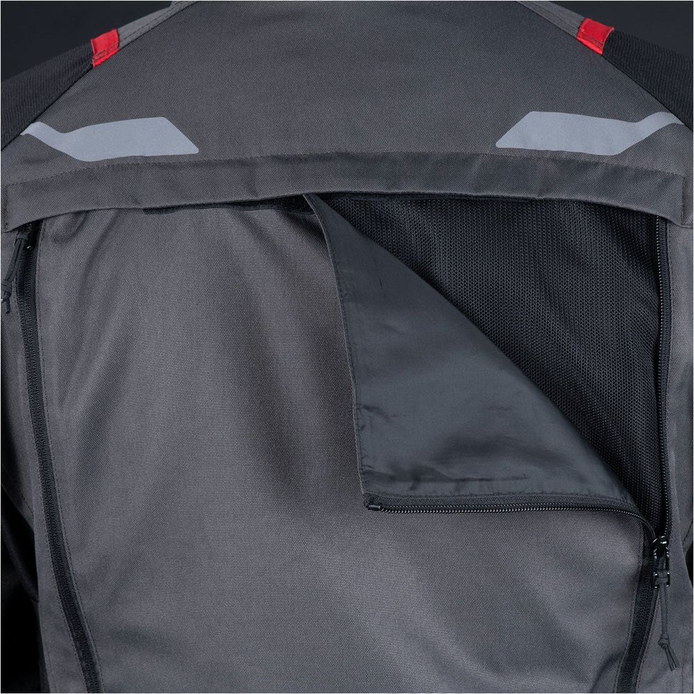 Oxford Rockland Textile Jacket Charcoal / Black / Red