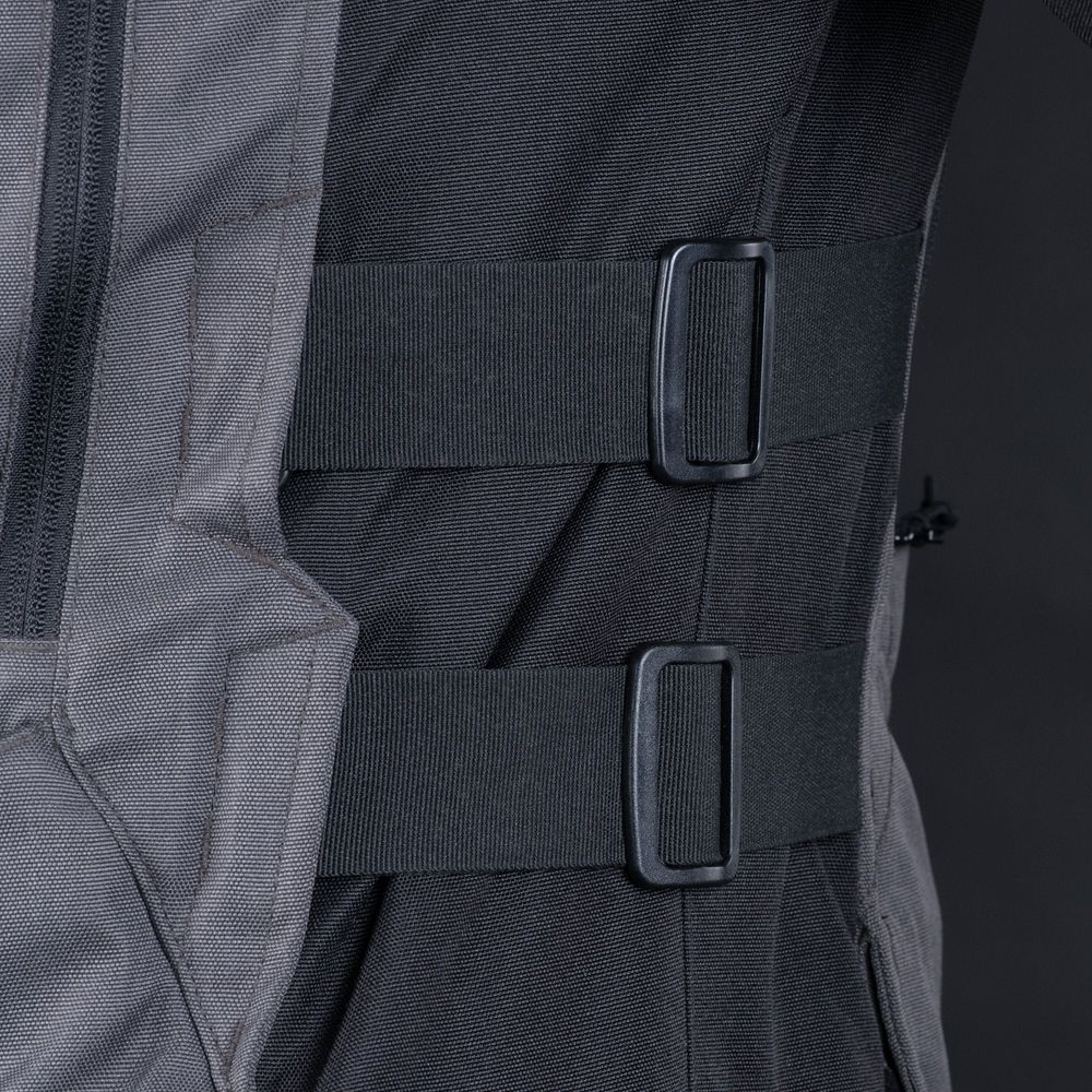 Oxford Rockland Textile Jacket Charcoal / Black / Red