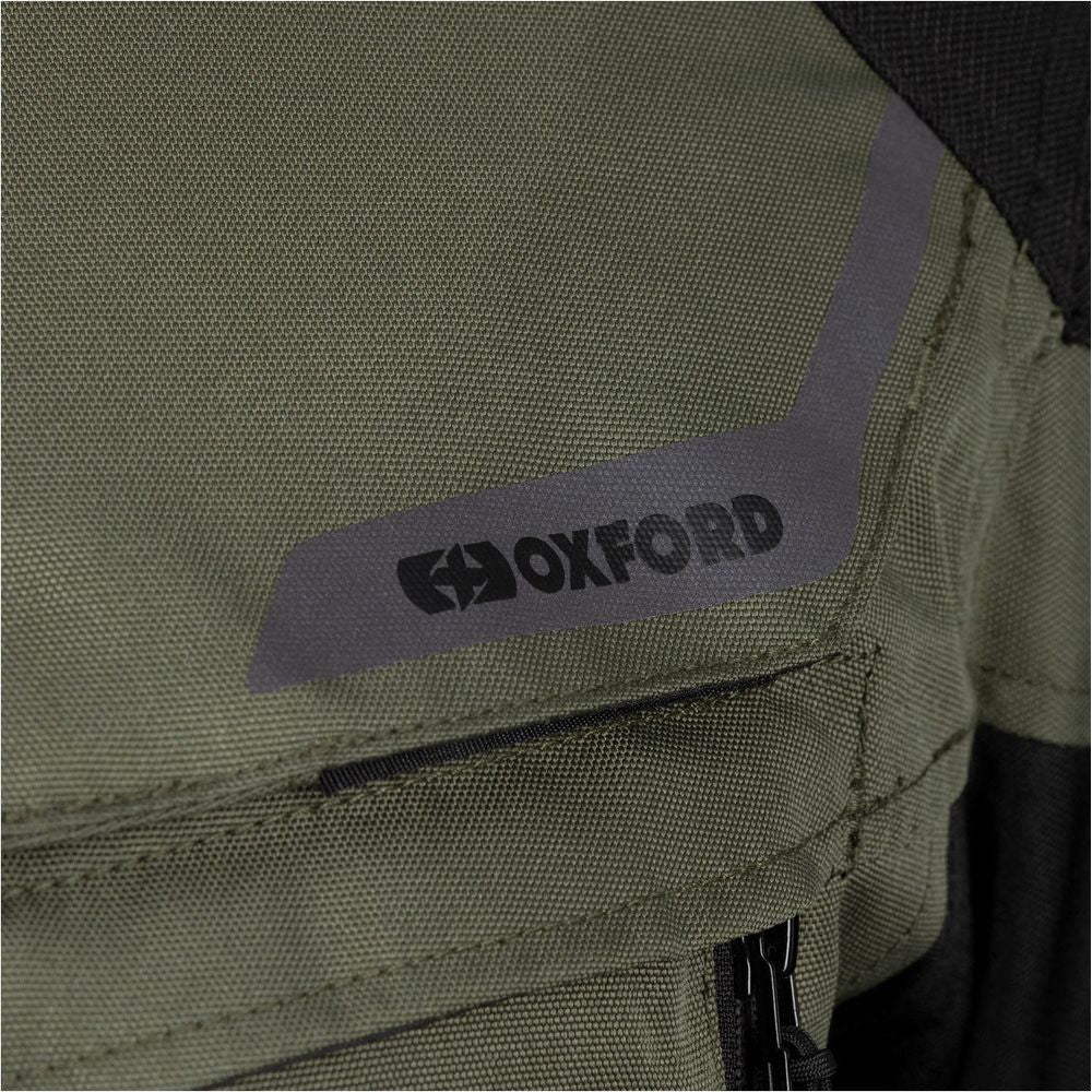 Oxford Rockland Textile Jacket Khaki / Black / Fluo Yellow