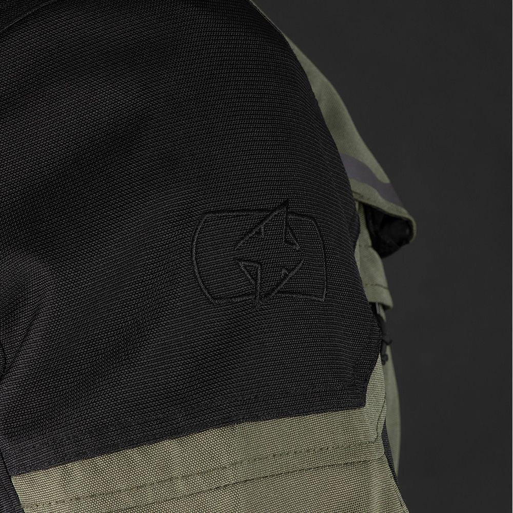 Oxford Rockland Textile Jacket Khaki / Black / Fluo Yellow