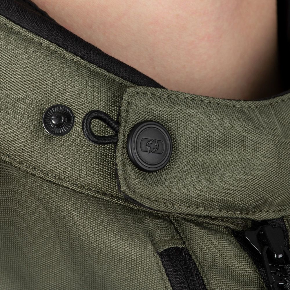 Oxford Rockland Textile Jacket Khaki / Black / Fluo Yellow