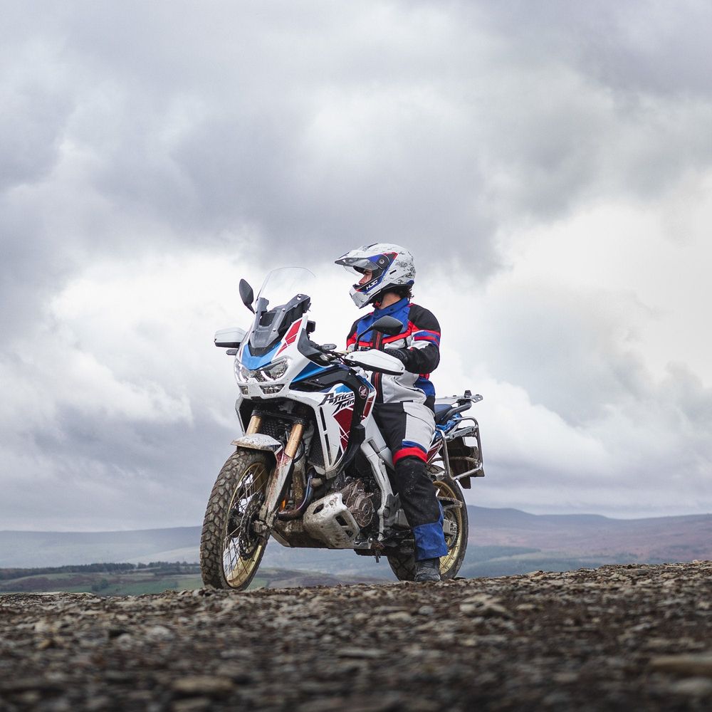 Oxford Rockland Textile Trouser Arctic / Black / Red