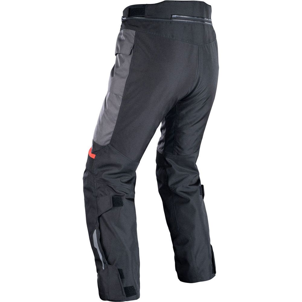 Oxford Rockland Textile Trouser Charcoal / Black / Red